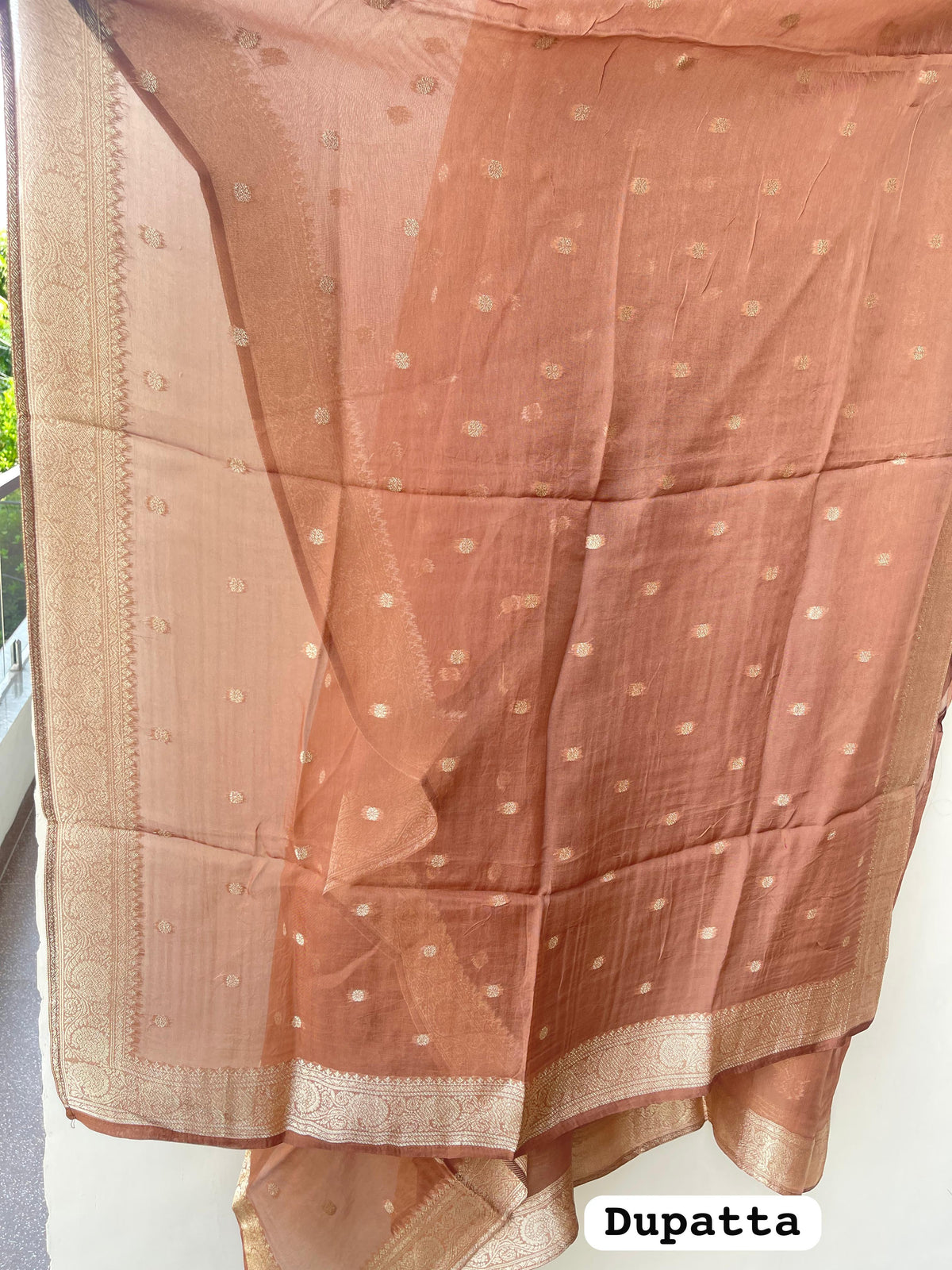 Pure Banarasi brocade silk unstitched ladies suit Rc19348 (b)