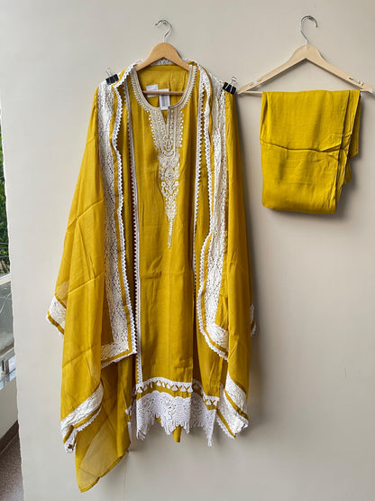 Mul chanderi unstitched ladies suit Rc18930