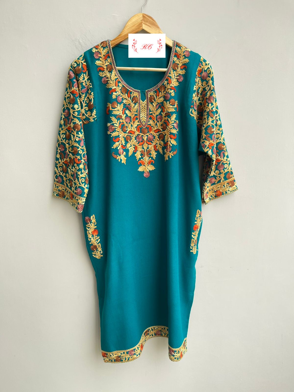 Kashmiri pheron readymade ladies coord set Rc18177