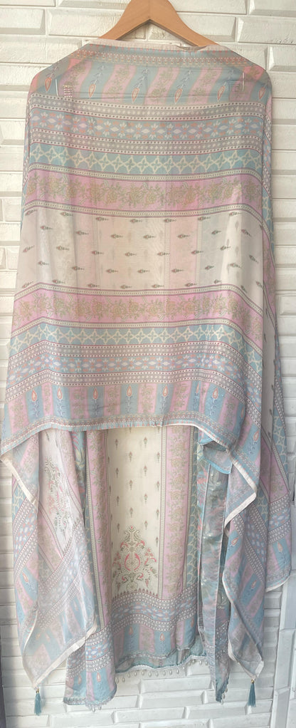 Organza unstitched ladies suit Rc16540