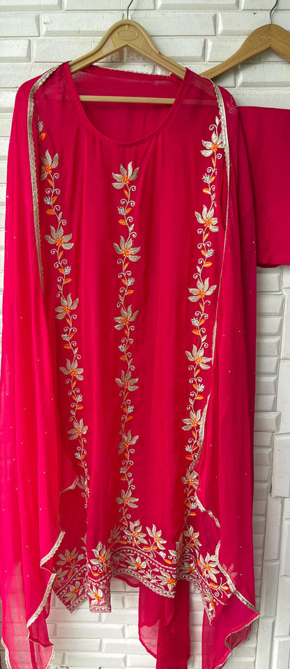Organza semi-stitched ladies suit Rc17476 (b)
