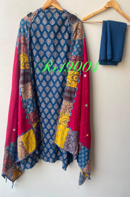 Pure cotton printed ladies unstitched suit Rc19004