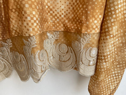 Banarasi muslin silk unstitched ladies suit Rc17834 (a)