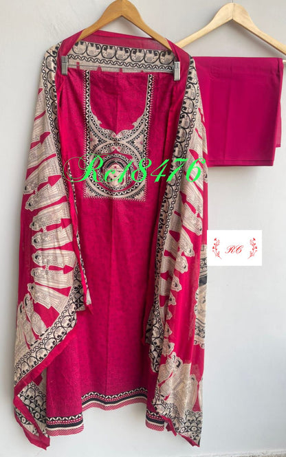 Cotton unstitched ladies suit Rc18476 (a)
