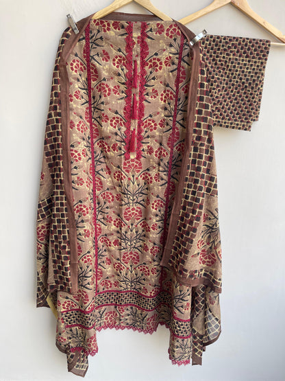 Cotton printed unstitched ladies suit Rc18540