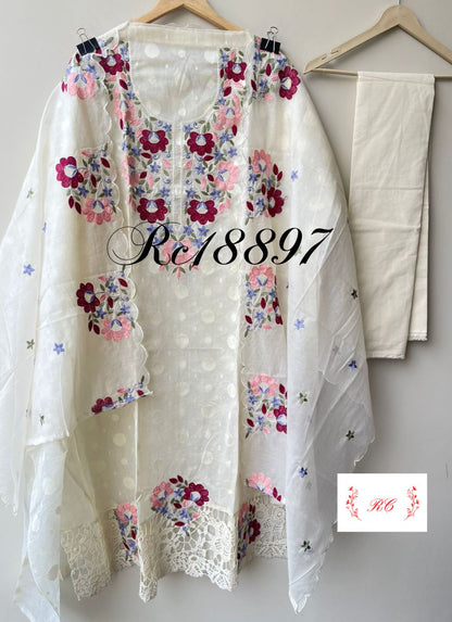 Self Mul Cotton Unstitched Ladies Suit RC-18897 – view 3