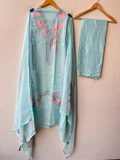 Organza Tuile unstitched ladies suit Rc19312 (b)