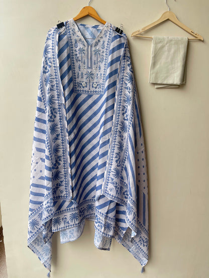 Linen printed unstitched ladies suit Rc19078