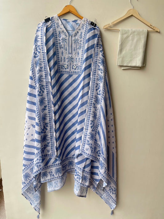 Linen printed unstitched ladies suit Rc19078