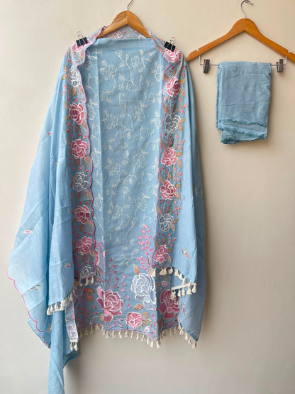 Mul chanderi unstitched ladies suit Rc19010