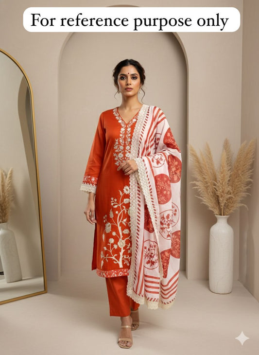 Cotton unstitched ladies suit Rc18391 (b)