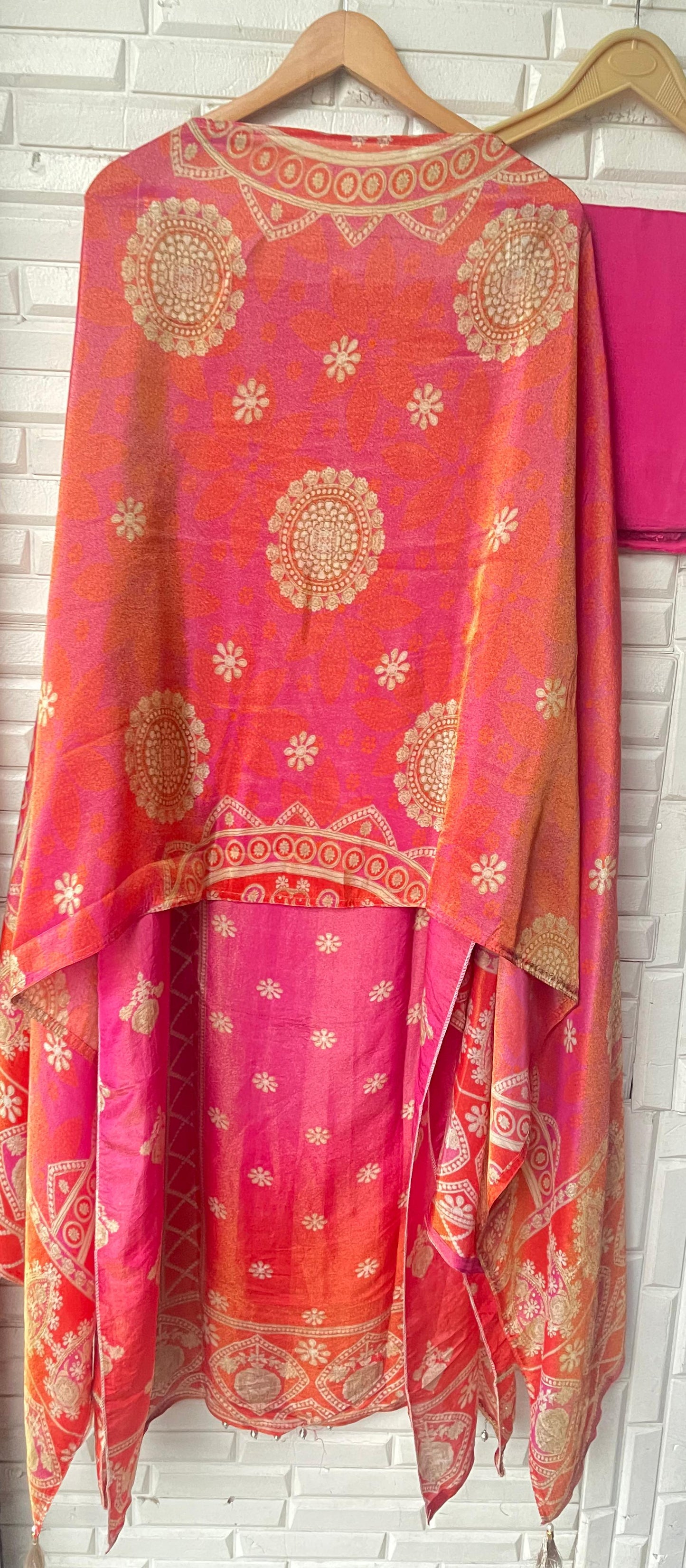 Shimmer silk unstitched ladies suit Rc17776