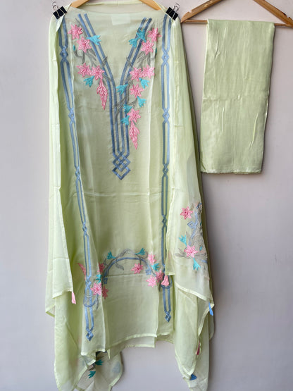 Organza Tuile unstitched ladies suit Rc19312 (a)