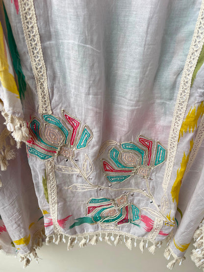 Mul Chanderi printed ladies unstitched suit Rc19237 (c)