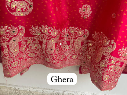 Banarasi silk unstitched ladies suit Rc17840 (a)