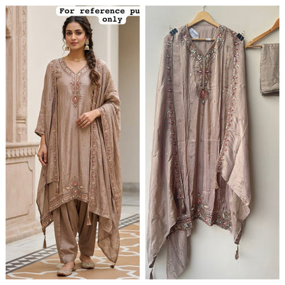 Pure shimmer silk ladies unstitched suit Rc19341 (a)