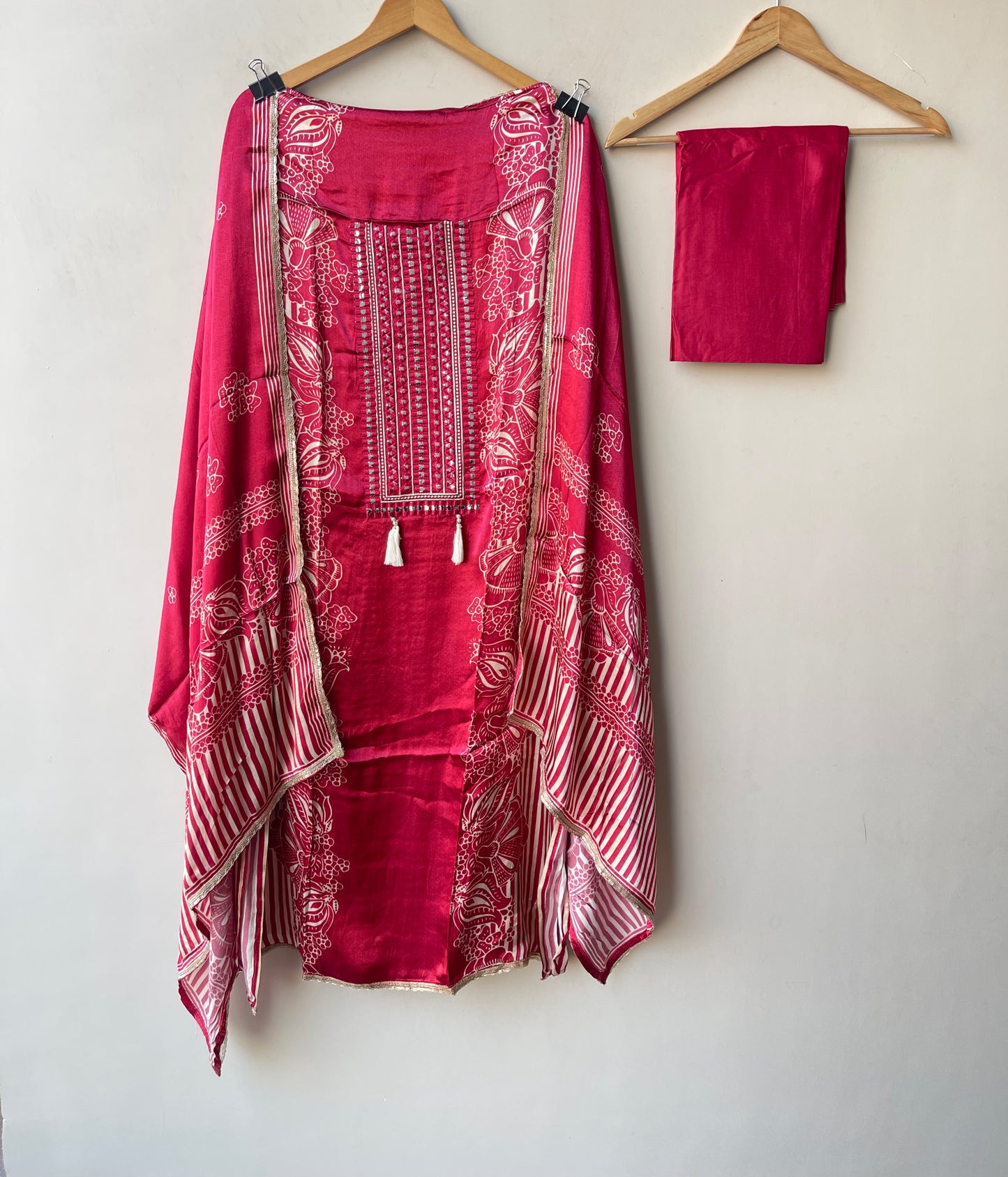 Gajji silk printed unstitched ladies suit Rc19311 (b)