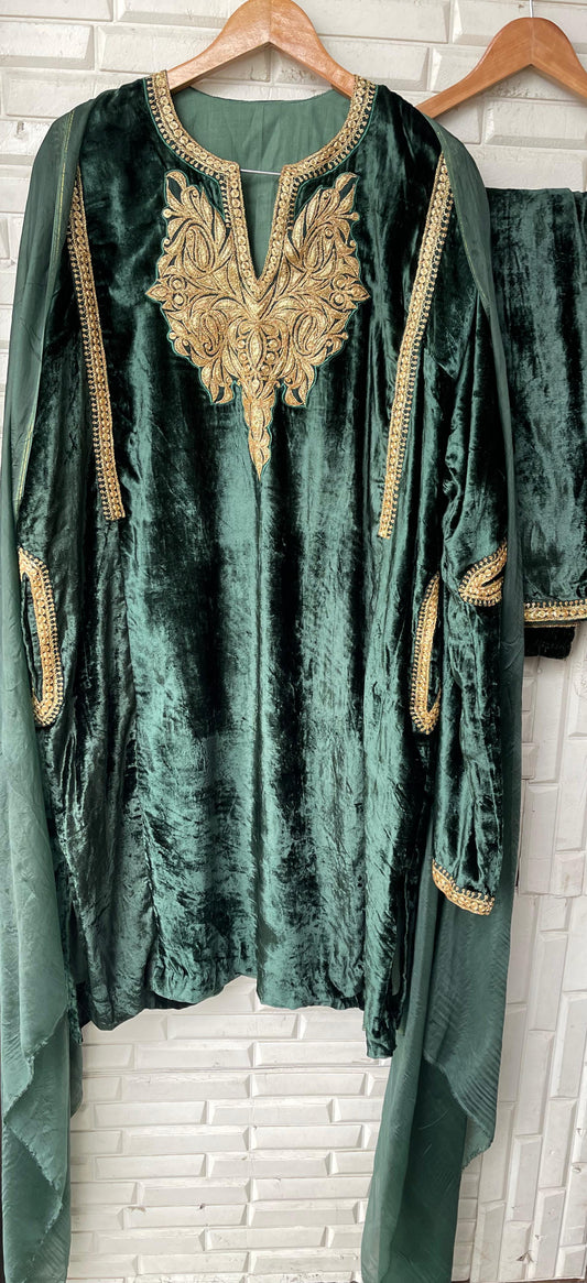 Pure velvet pheron readymade ladies coord set Rc18227