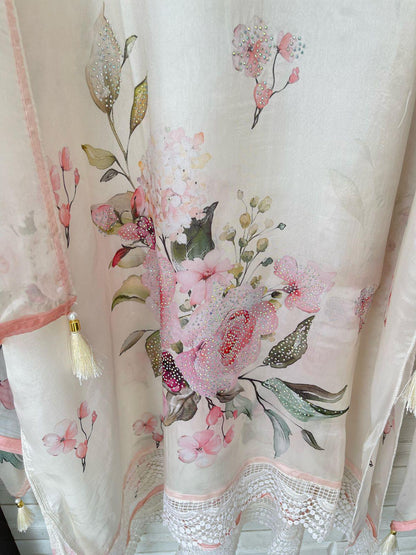 Muslin Silk Unstitched Ladies Suit Rc 16649