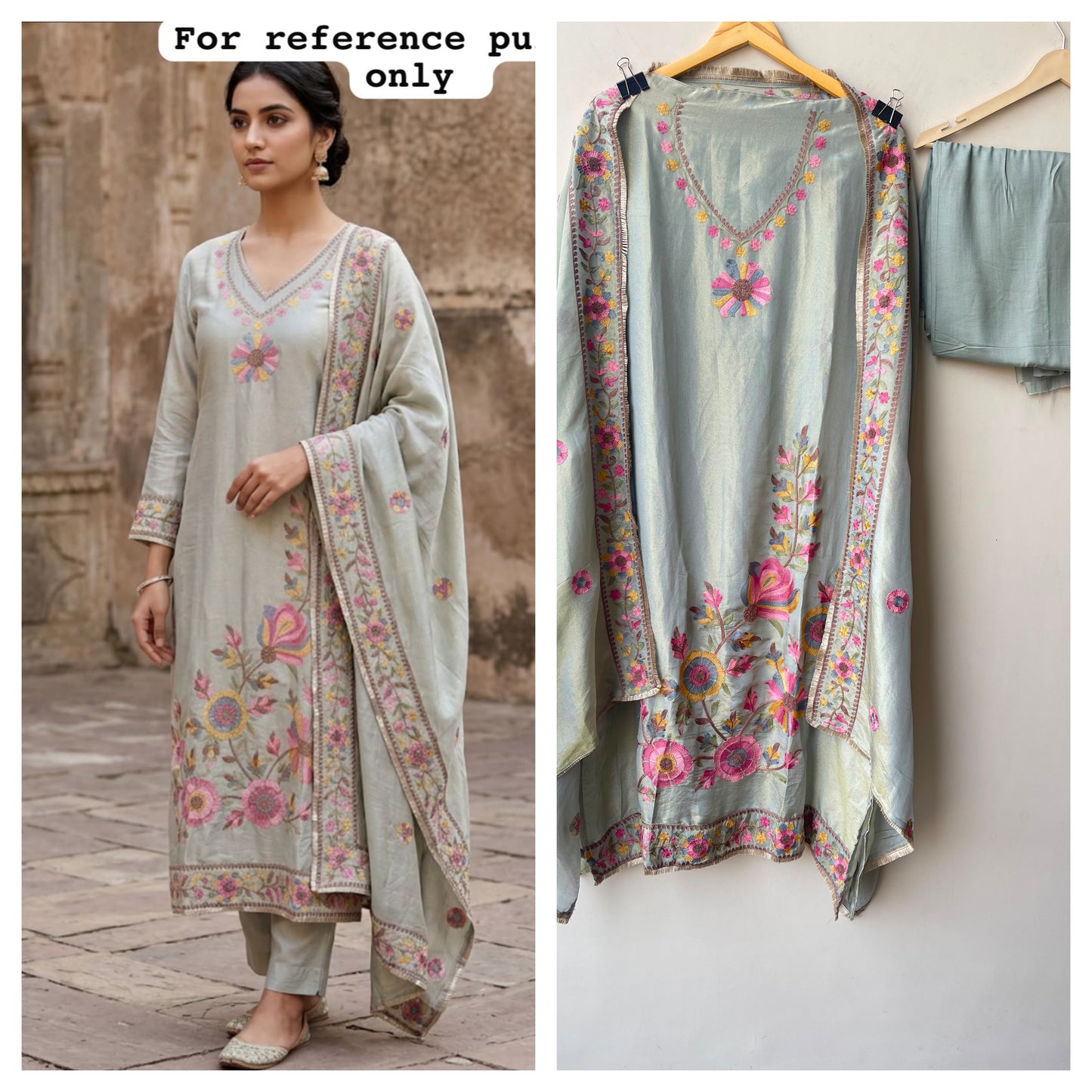 Shimmer silk unstitched ladies suit Rc19069
