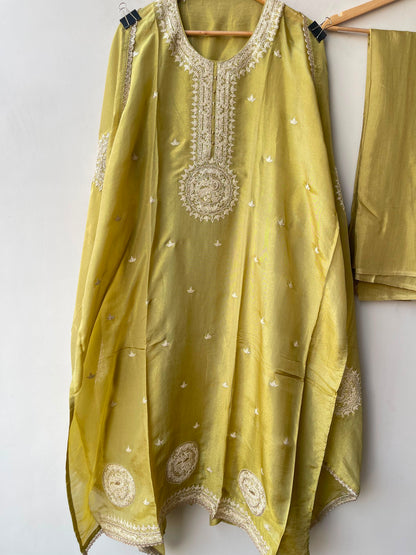 Shimmer silk unstitched ladies suit Rc19116 (a)