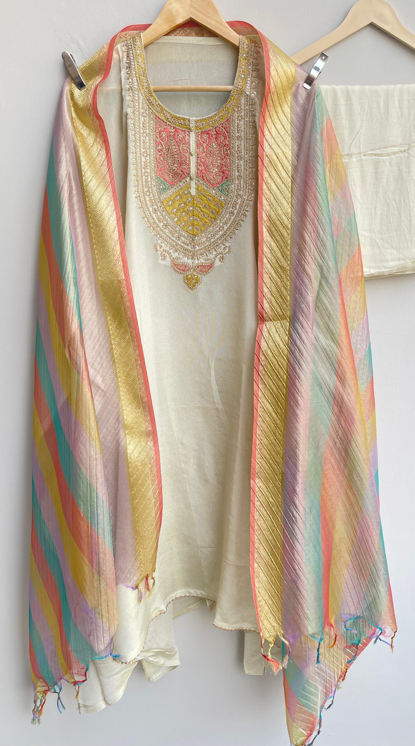 Shimmer silk unstitched ladies suit Rc17907 (a)