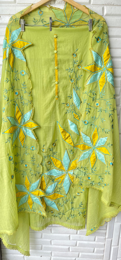 Mul chanderi unstitched ladies suit Rc17377 (b)