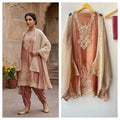 Crushed shimmer tissue ladies unstitched suit Rc19317