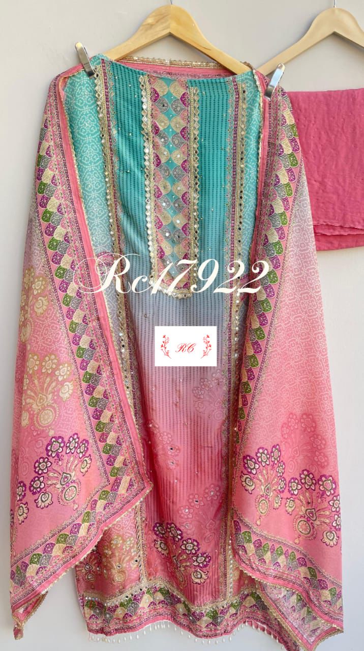 Shimmer silk unstitched ladies suit Rc17922 (a)