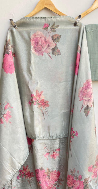 Shimmer silk unstitched ladies suit Rc17911