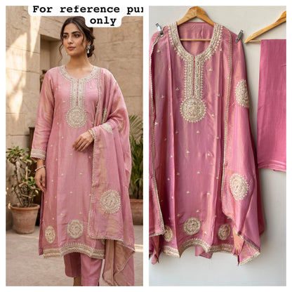 Shimmer silk unstitched ladies suit Rc19116 (b)
