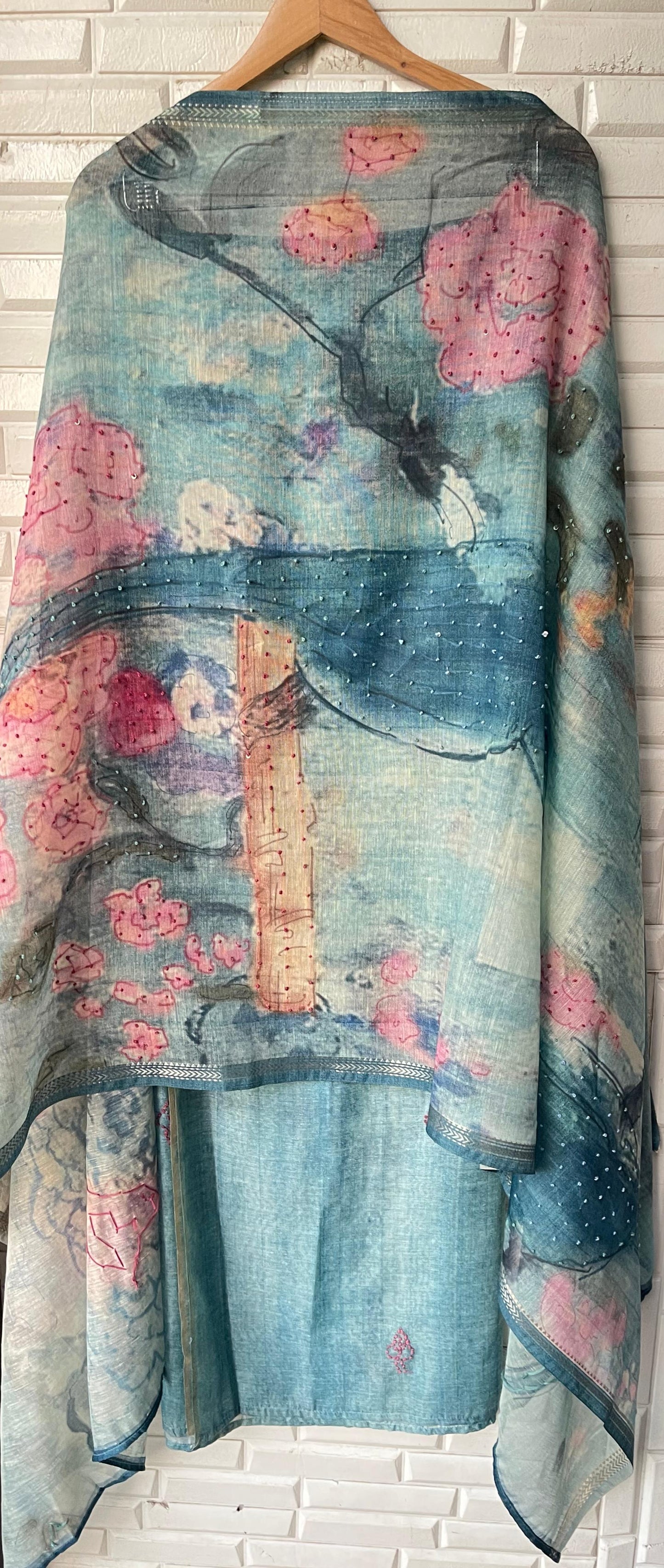 Linen silk unstitched ladies suit Rc17723 (a)