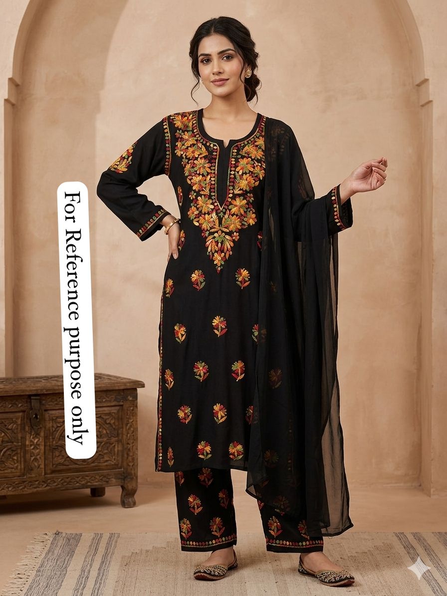 Georgette Cotton Readymade Ladies Coord Set RC-18616 – view 2
