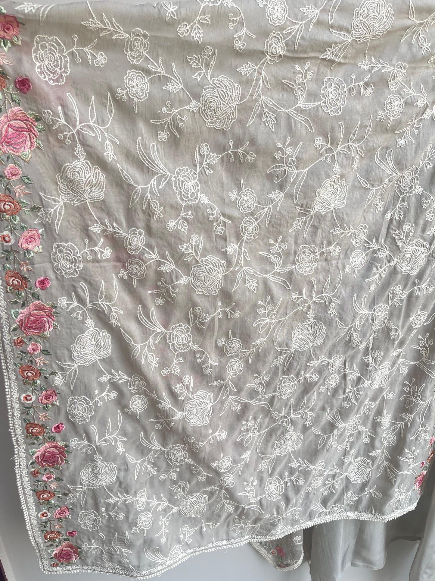 Pure organza unstitched ladies suit Rc18467 (b)