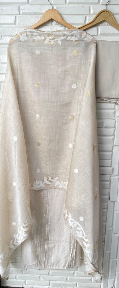 Mul chanderi unstitched ladies suit Rc17572