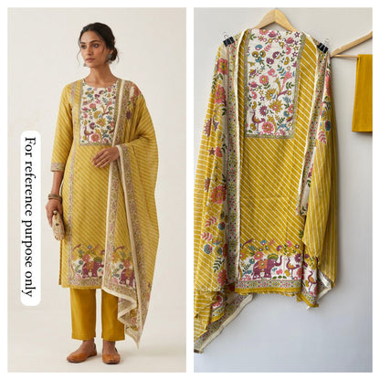 Cotton printed unstitched ladies suit Rc18944
