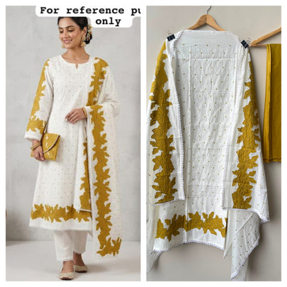 Chanderi cotton unstitched ladies suit Rc19269 (a)