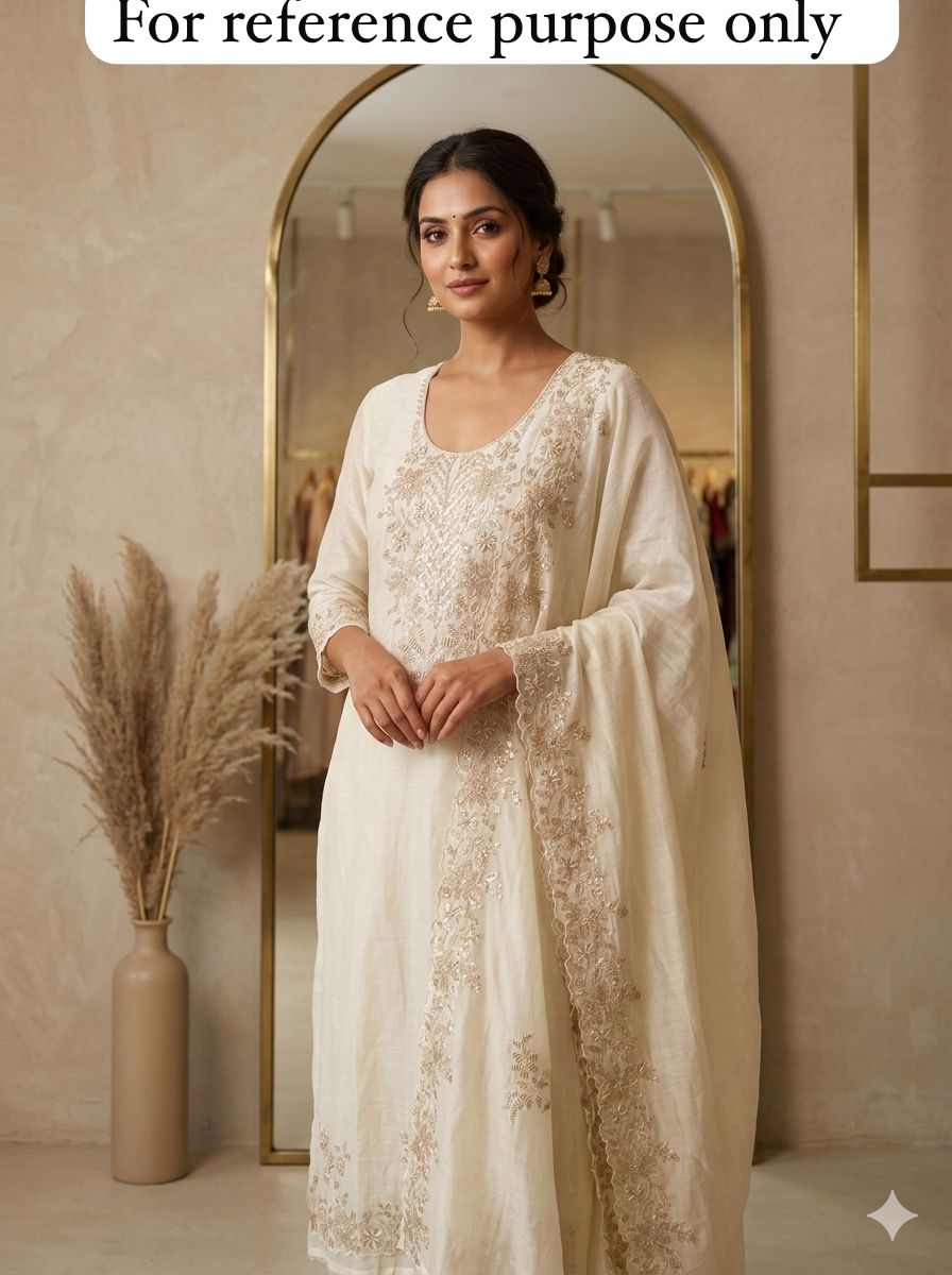 Pure mul chanderi unstitched ladies suit Rc18503 (c)