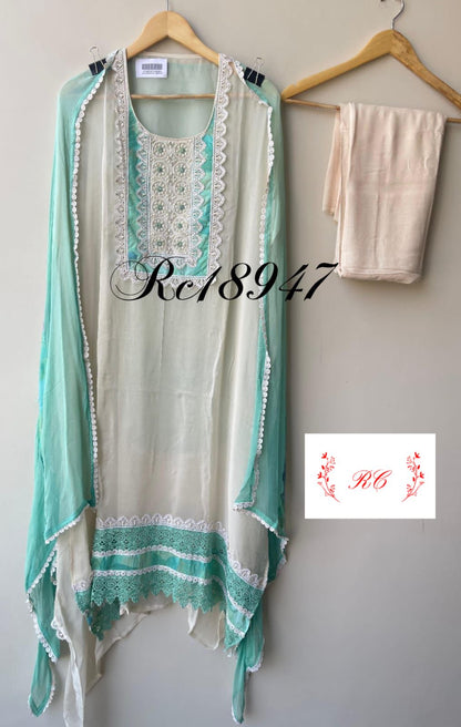 Organza unstitched ladies suit Rc18947 (a)