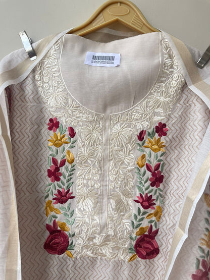 Mul Chanderi Unstitched Printed Ladies Suit RC-18813 (a) – view 5