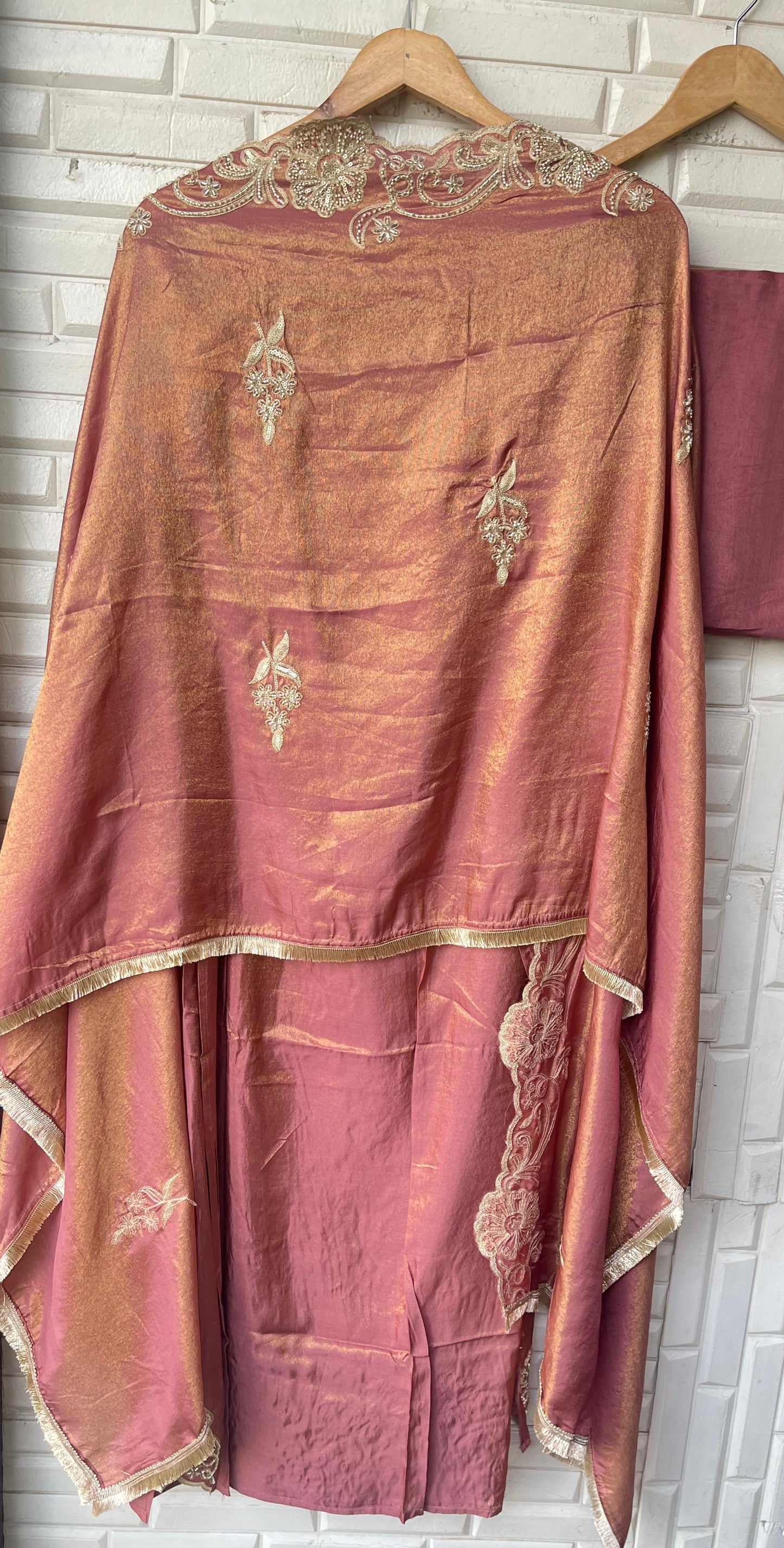 Shimmer silk unstitched ladies suit Rc17846 (b)