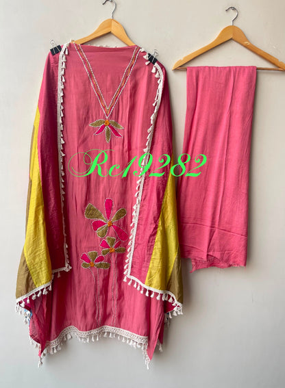 Mul chanderi unstitched ladies suit Rc19282 (c)