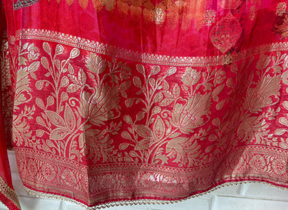 Banarasi silk unstitched ladies suit Rc17719