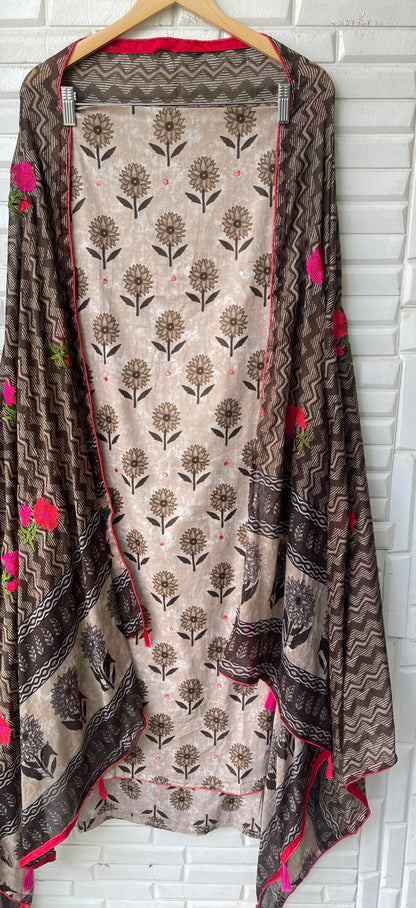 Cotton unstitched ladies suit Rc17368