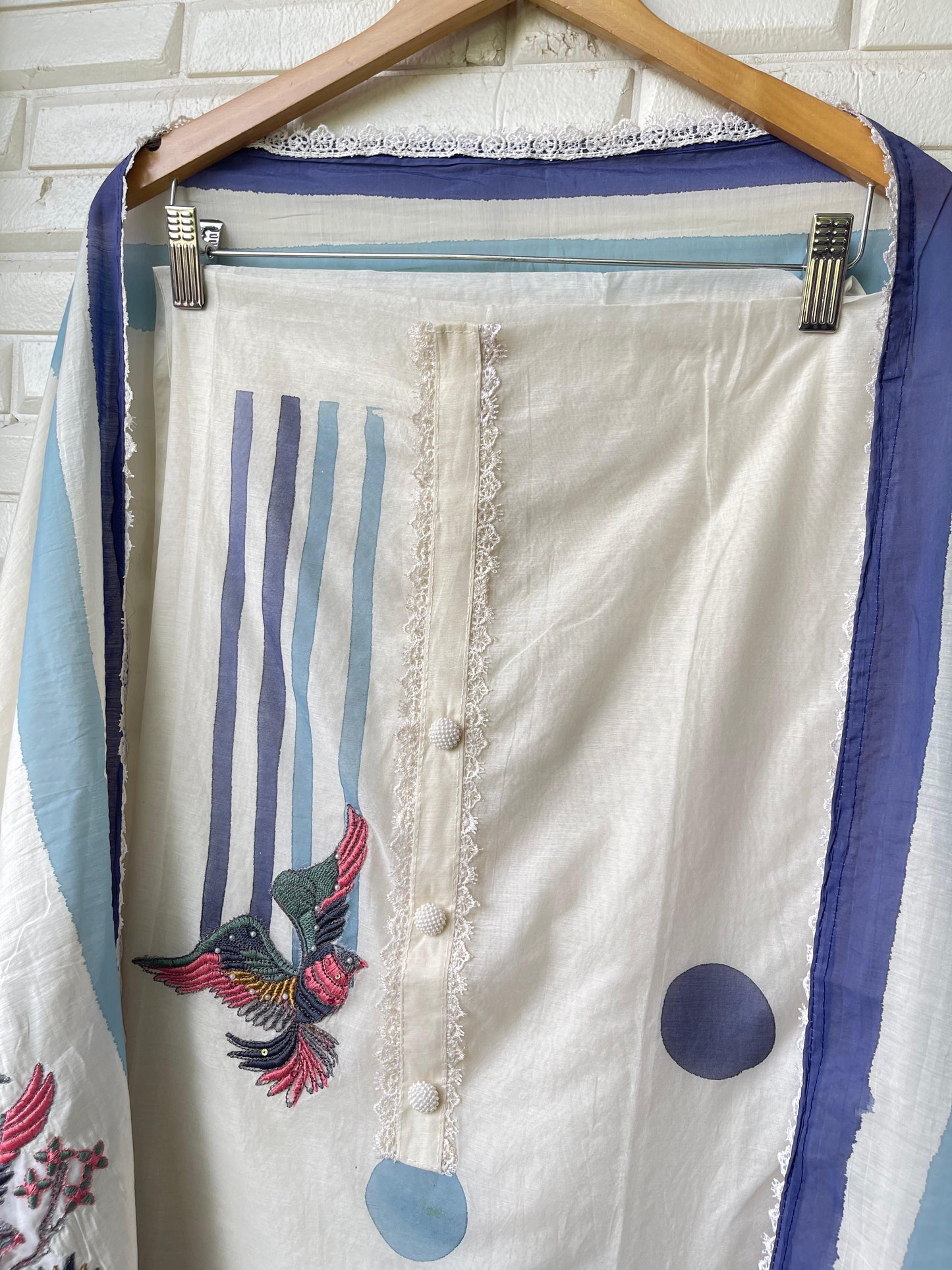 Mul chanderi unstitched ladies suit Rc17325