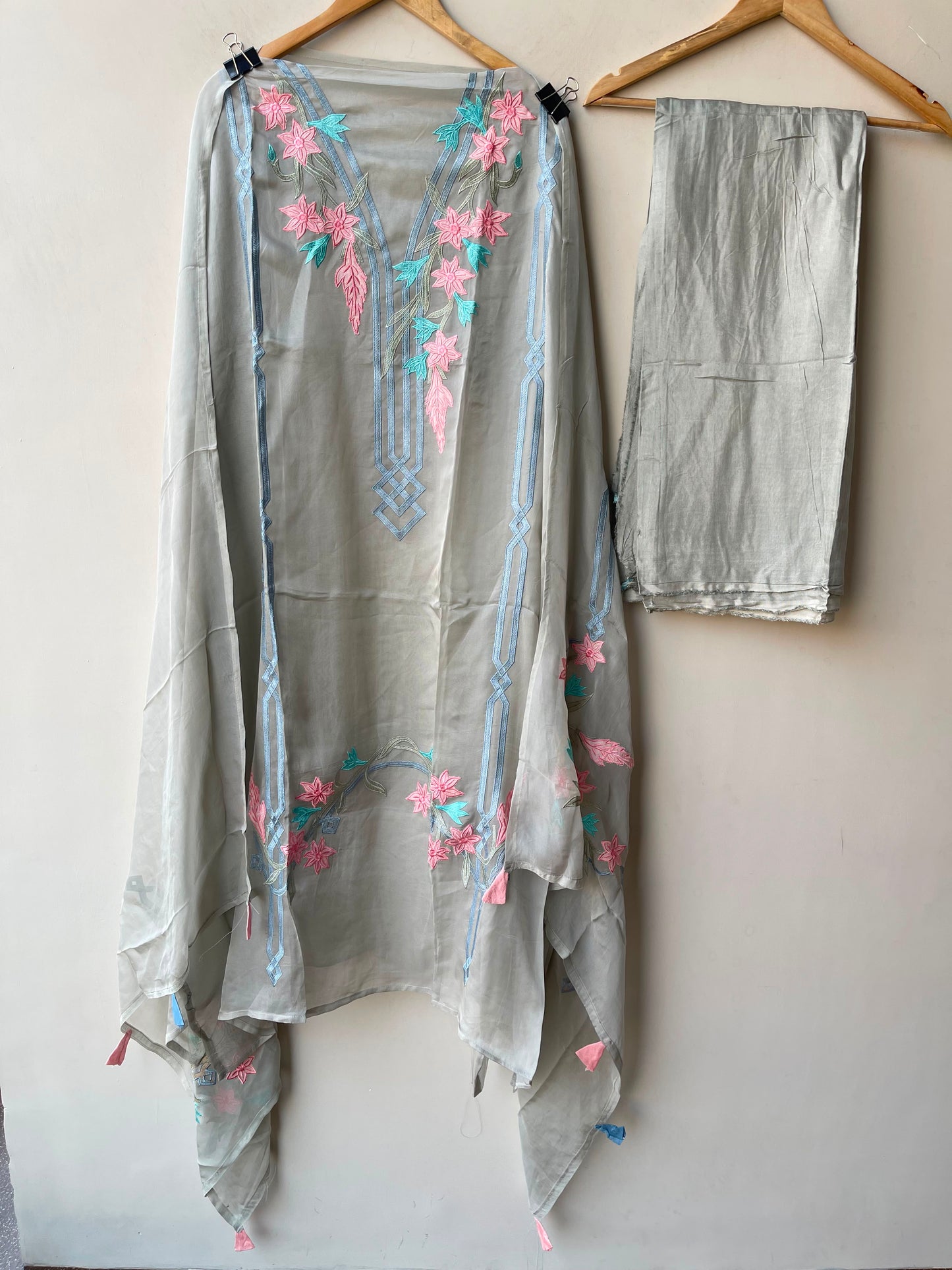 Organza Tuile unstitched ladies suit Rc19312 (c)