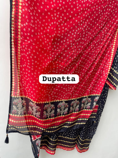 Crepe satin printed ladies unstitched suit Rc19227