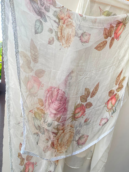 Organza unstitched ladies suit Rc18972