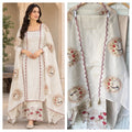 Elegant Shimmer Organza Silk Unstitched 3-Piece Suit Set