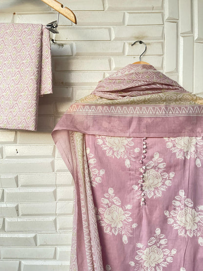 Cotton unstitched ladies suit Rc17616